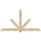 Ekena Millwork Kennewick Rough Sawn Timber Gable Bracket, Douglas Fir, 96"W x 52"H x 4"D x 6"F, 13/12 Pitch GBW096X52X0406KEN00RDF - alternate 1